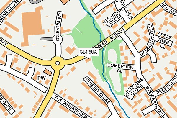 GL4 5UA map - OS OpenMap – Local (Ordnance Survey)