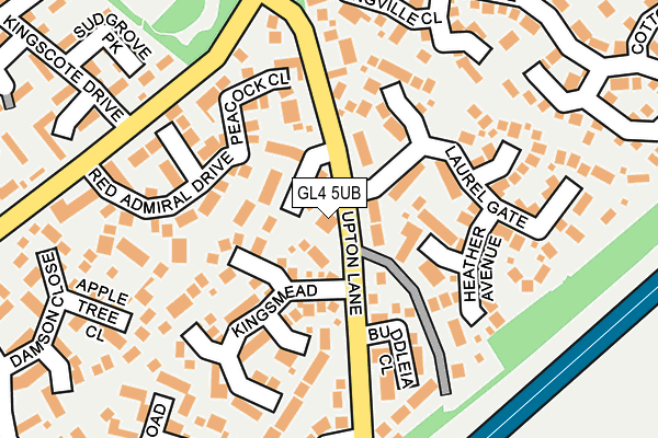 GL4 5UB map - OS OpenMap – Local (Ordnance Survey)