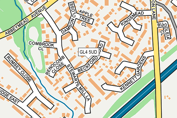 GL4 5UD map - OS OpenMap – Local (Ordnance Survey)