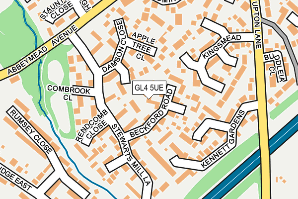 GL4 5UE map - OS OpenMap – Local (Ordnance Survey)