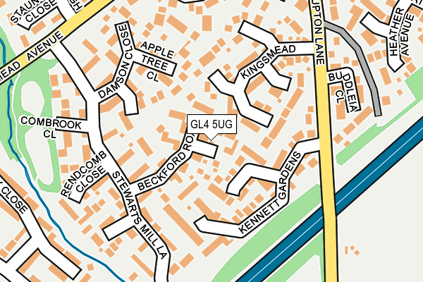 GL4 5UG map - OS OpenMap – Local (Ordnance Survey)