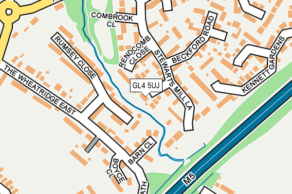 GL4 5UJ map - OS OpenMap – Local (Ordnance Survey)