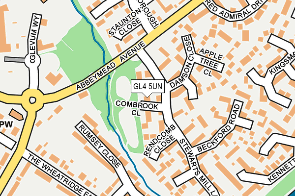 GL4 5UN map - OS OpenMap – Local (Ordnance Survey)