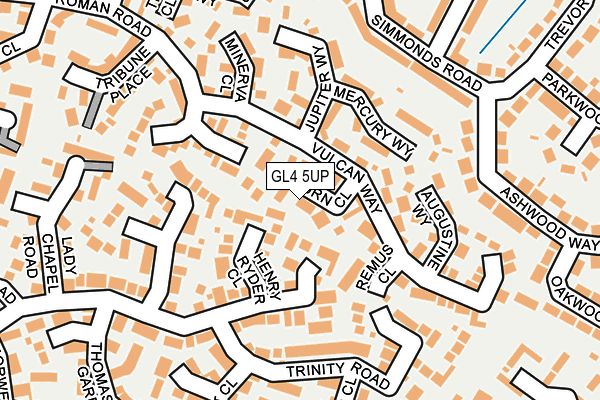 GL4 5UP map - OS OpenMap – Local (Ordnance Survey)