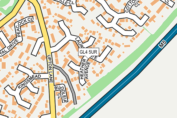 GL4 5UR map - OS OpenMap – Local (Ordnance Survey)
