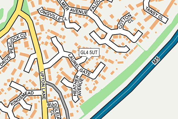 GL4 5UT map - OS OpenMap – Local (Ordnance Survey)
