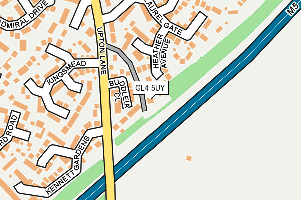 GL4 5UY map - OS OpenMap – Local (Ordnance Survey)