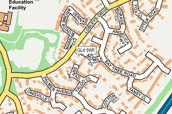 GL4 5WF map - OS OpenMap – Local (Ordnance Survey)