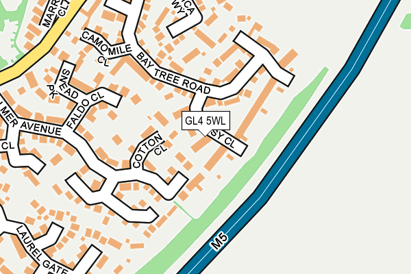 GL4 5WL map - OS OpenMap – Local (Ordnance Survey)