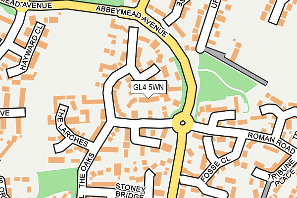 GL4 5WN map - OS OpenMap – Local (Ordnance Survey)