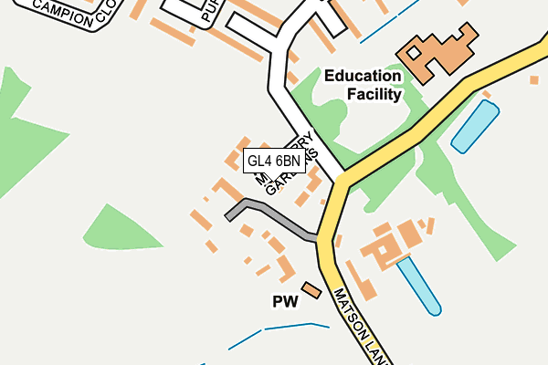 GL4 6BN map - OS OpenMap – Local (Ordnance Survey)