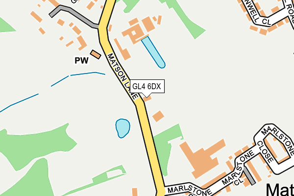 GL4 6DX map - OS OpenMap – Local (Ordnance Survey)