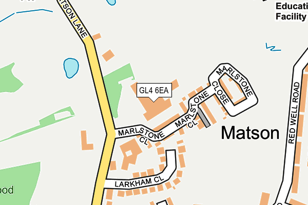 GL4 6EA map - OS OpenMap – Local (Ordnance Survey)