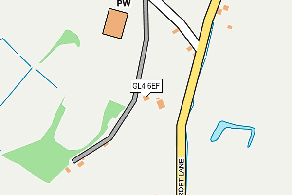 GL4 6EF map - OS OpenMap – Local (Ordnance Survey)