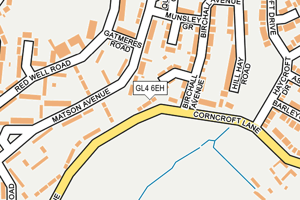 GL4 6EH map - OS OpenMap – Local (Ordnance Survey)