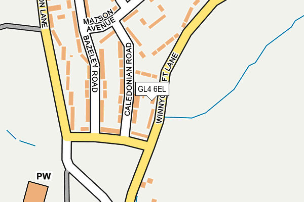 GL4 6EL map - OS OpenMap – Local (Ordnance Survey)