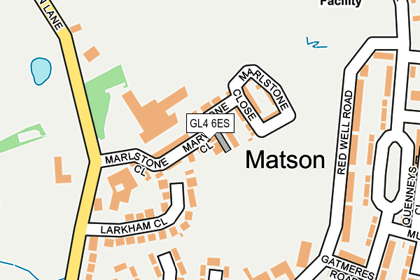 GL4 6ES map - OS OpenMap – Local (Ordnance Survey)