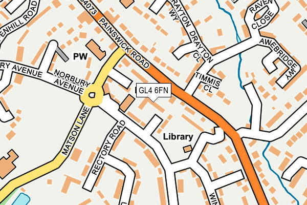 GL4 6FN map - OS OpenMap – Local (Ordnance Survey)