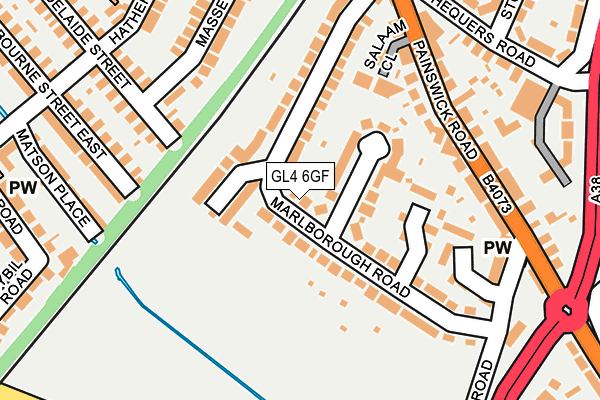 GL4 6GF map - OS OpenMap – Local (Ordnance Survey)