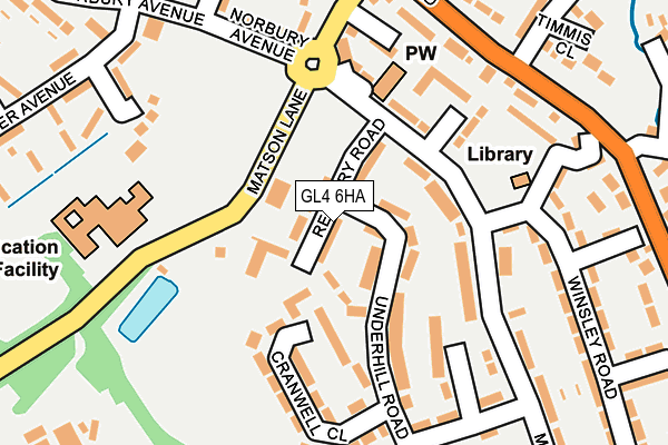 GL4 6HA map - OS OpenMap – Local (Ordnance Survey)