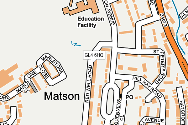 GL4 6HQ map - OS OpenMap – Local (Ordnance Survey)