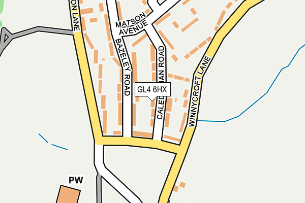 GL4 6HX map - OS OpenMap – Local (Ordnance Survey)
