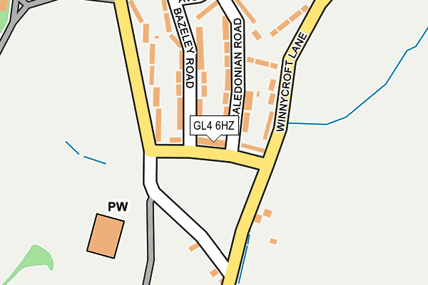 GL4 6HZ map - OS OpenMap – Local (Ordnance Survey)