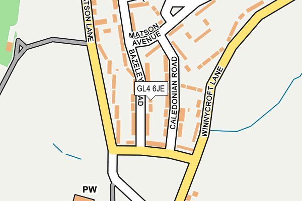 GL4 6JE map - OS OpenMap – Local (Ordnance Survey)