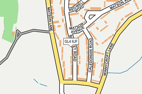 GL4 6JF map - OS OpenMap – Local (Ordnance Survey)