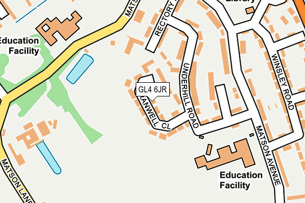 GL4 6JR map - OS OpenMap – Local (Ordnance Survey)