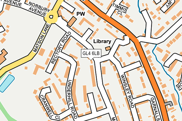 GL4 6LB map - OS OpenMap – Local (Ordnance Survey)