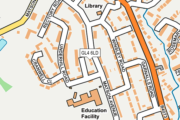 GL4 6LD map - OS OpenMap – Local (Ordnance Survey)