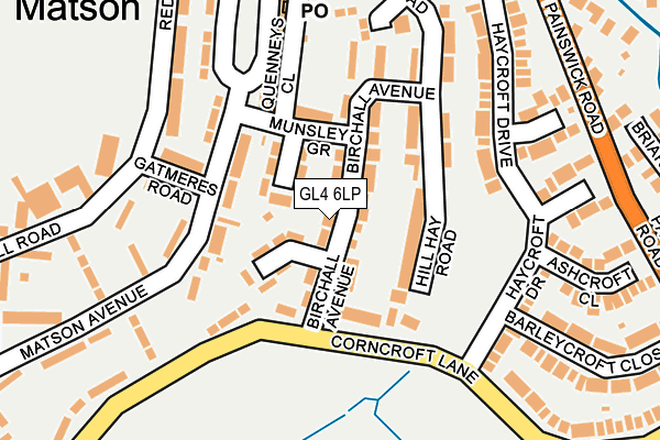 GL4 6LP map - OS OpenMap – Local (Ordnance Survey)