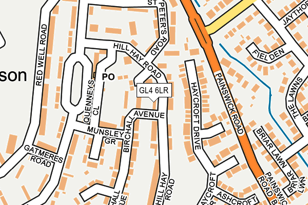 GL4 6LR map - OS OpenMap – Local (Ordnance Survey)