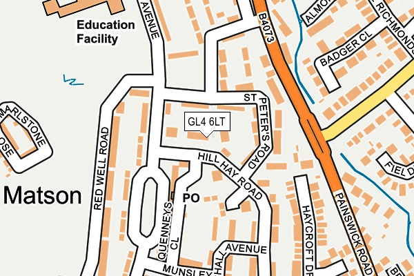 GL4 6LT map - OS OpenMap – Local (Ordnance Survey)