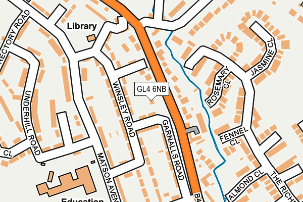GL4 6NB map - OS OpenMap – Local (Ordnance Survey)