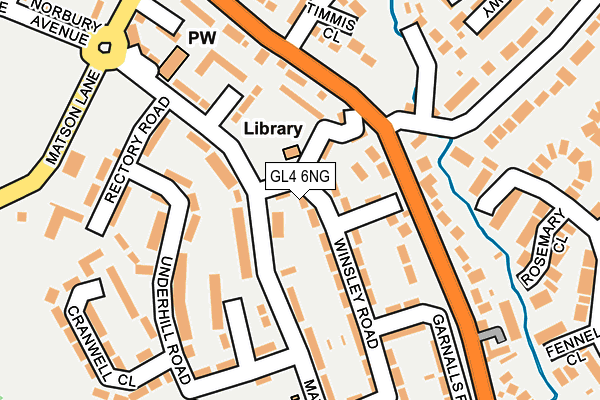 GL4 6NG map - OS OpenMap – Local (Ordnance Survey)