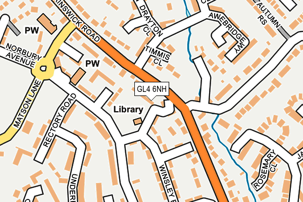 GL4 6NH map - OS OpenMap – Local (Ordnance Survey)