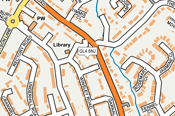 GL4 6NJ map - OS OpenMap – Local (Ordnance Survey)