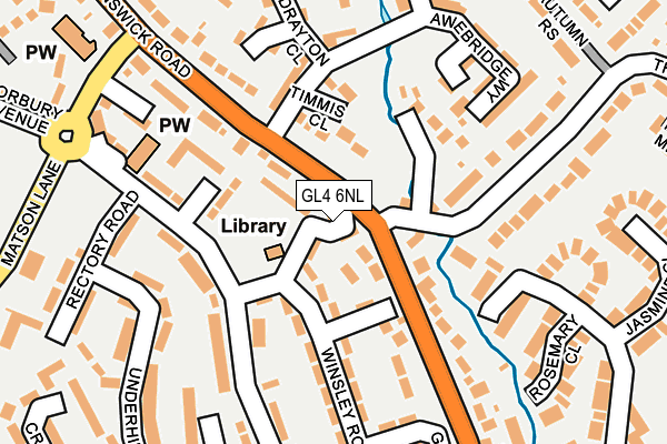 GL4 6NL map - OS OpenMap – Local (Ordnance Survey)