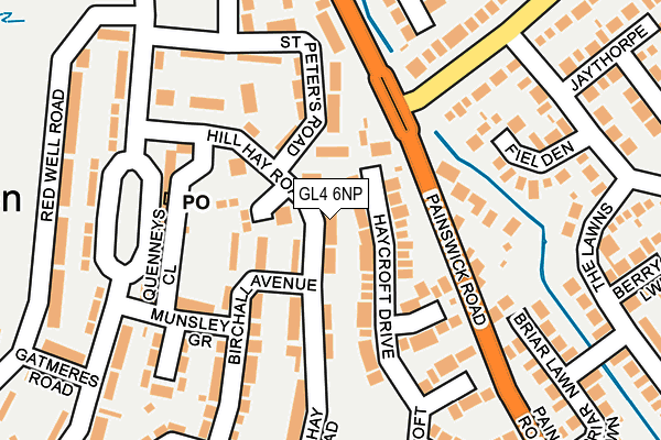 GL4 6NP map - OS OpenMap – Local (Ordnance Survey)