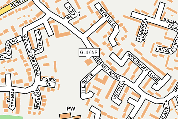 GL4 6NR map - OS OpenMap – Local (Ordnance Survey)