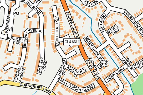 GL4 6NU map - OS OpenMap – Local (Ordnance Survey)