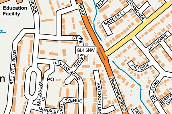GL4 6NW map - OS OpenMap – Local (Ordnance Survey)
