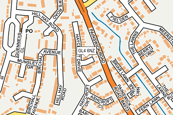 GL4 6NZ map - OS OpenMap – Local (Ordnance Survey)