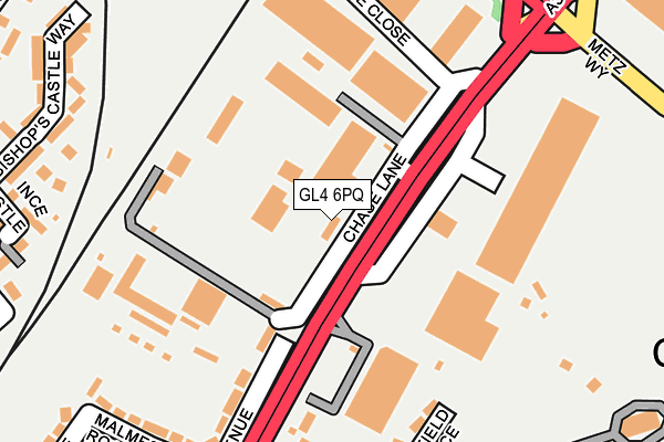 GL4 6PQ map - OS OpenMap – Local (Ordnance Survey)