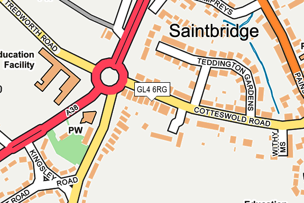 GL4 6RG map - OS OpenMap – Local (Ordnance Survey)