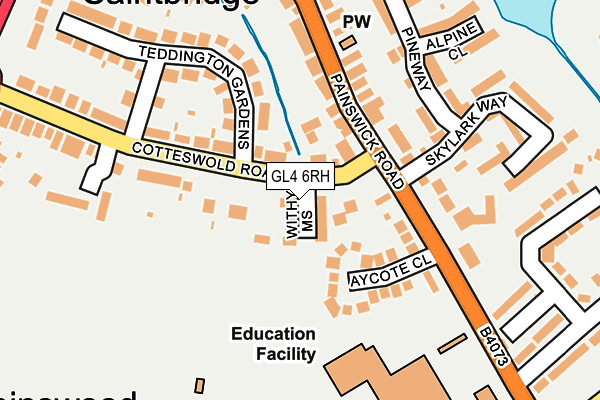 GL4 6RH map - OS OpenMap – Local (Ordnance Survey)