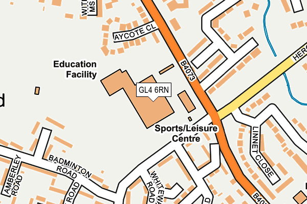 GL4 6RN map - OS OpenMap – Local (Ordnance Survey)