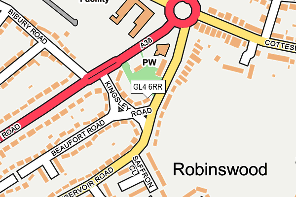 GL4 6RR map - OS OpenMap – Local (Ordnance Survey)